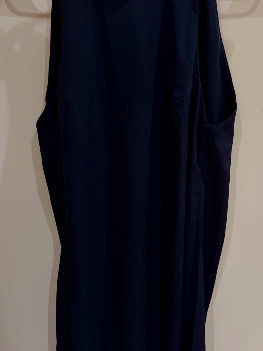Simple Black Sleeveless Dress - Solid Black